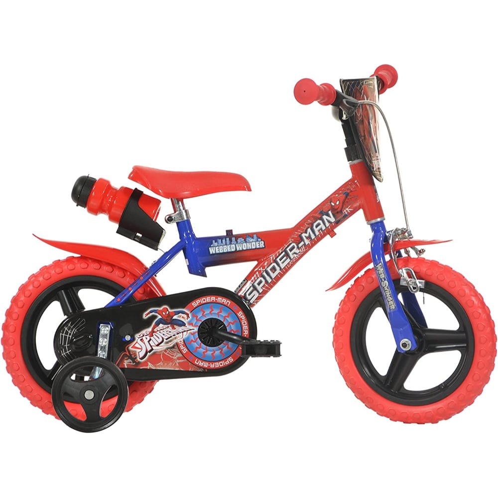 Dino Bikes 12″ marvel Spiderman Bicycle for Kids from 3 to 5 Years Pierre Stationery